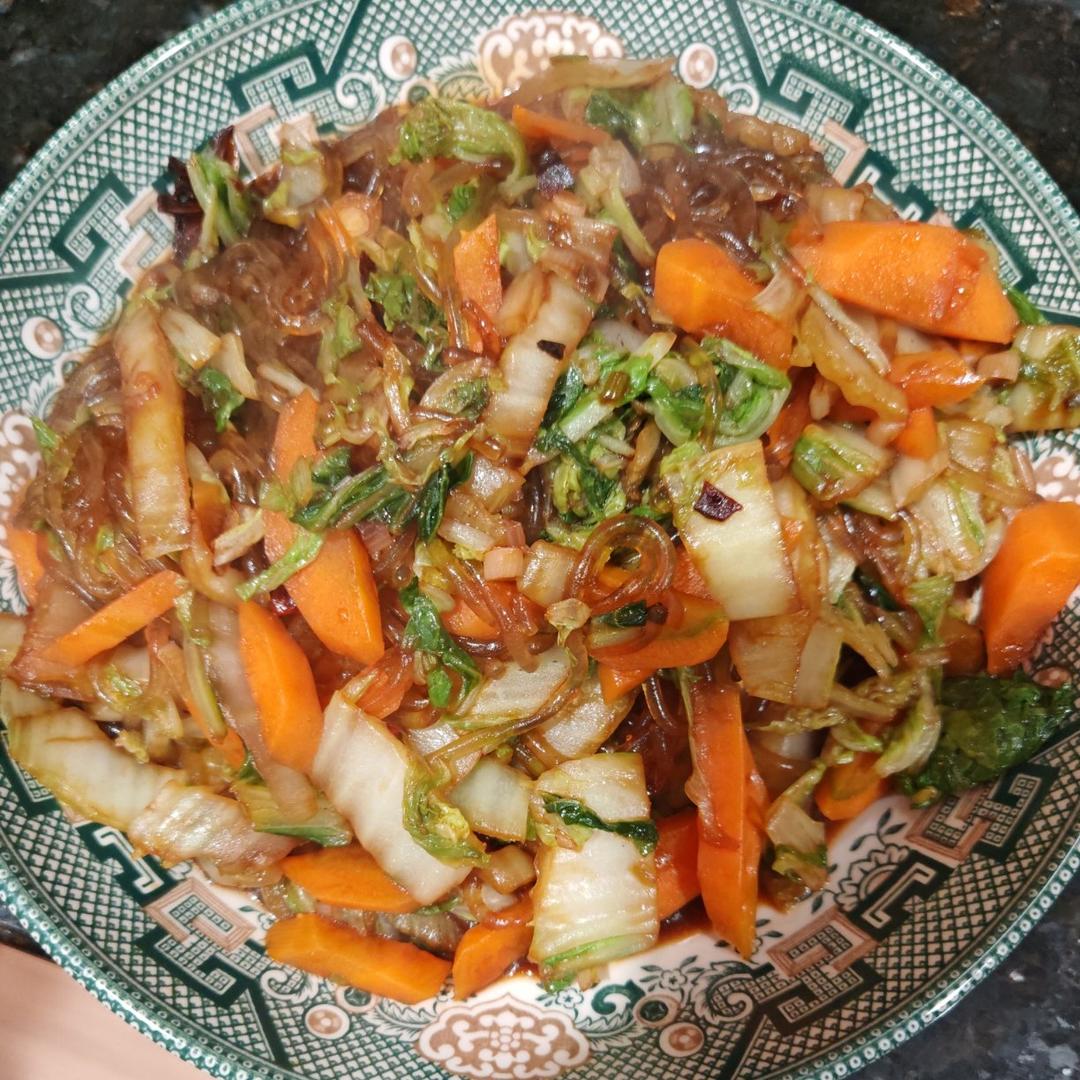 大白菜炒粉丝