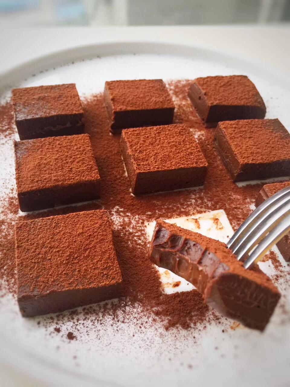 食素妹子做的朗姆松露巧克力