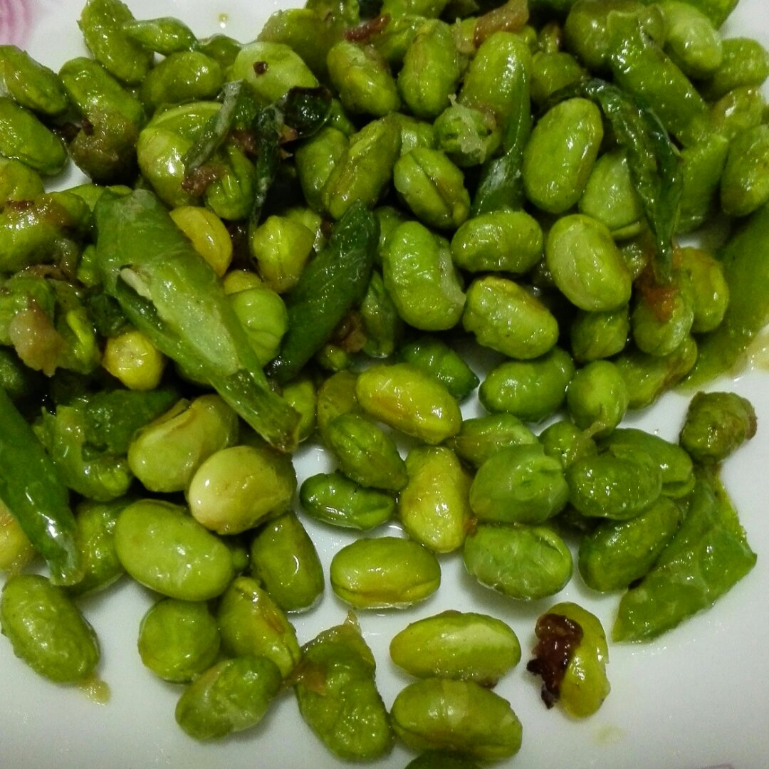 蒜香尖椒炒青豆