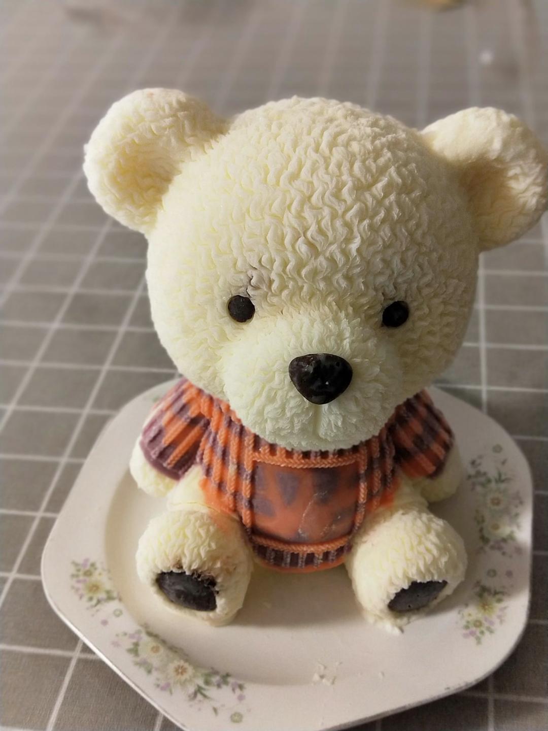 3D立体卡通小熊慕斯蛋糕