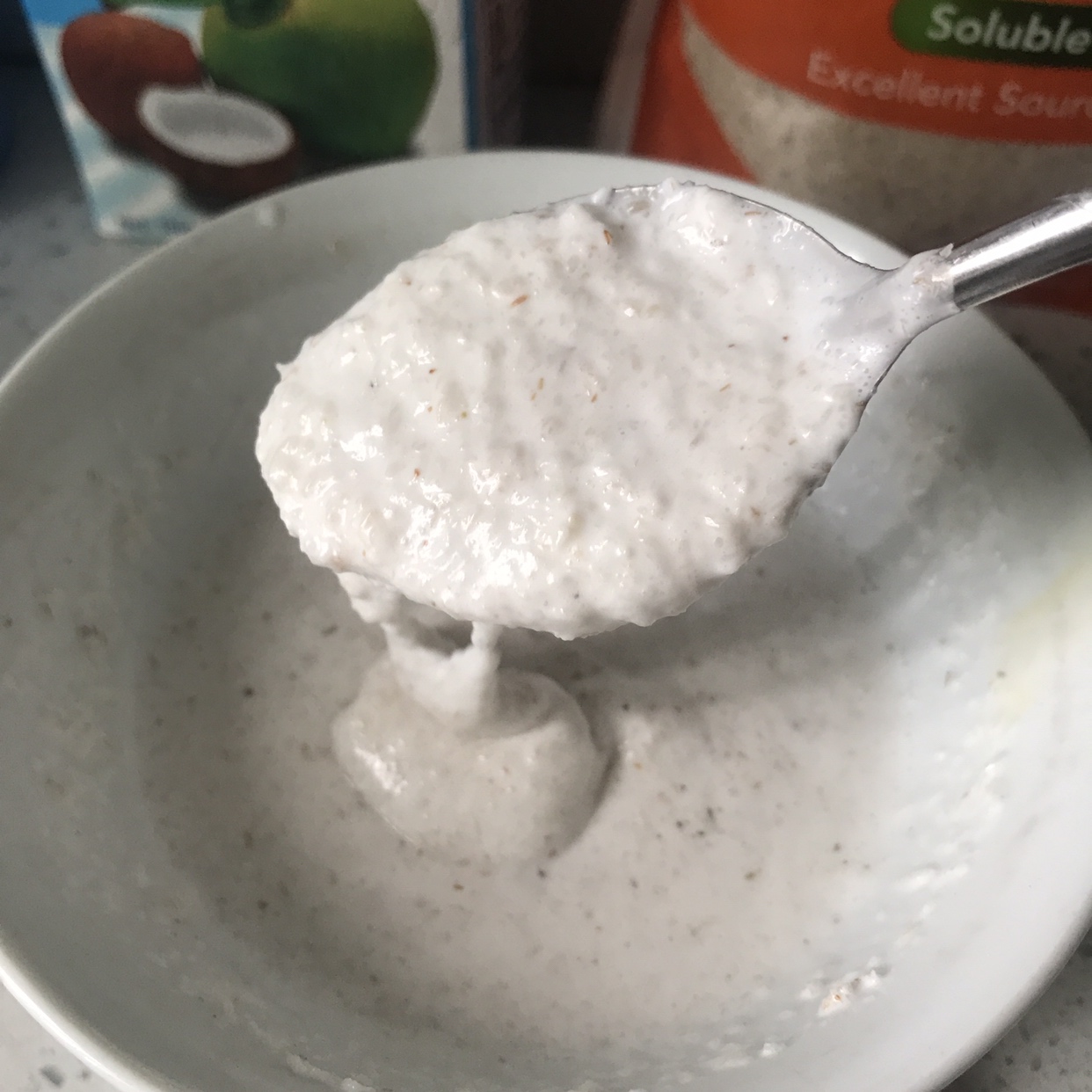生酮keto 快手椰浆“燕麦”粥的做法