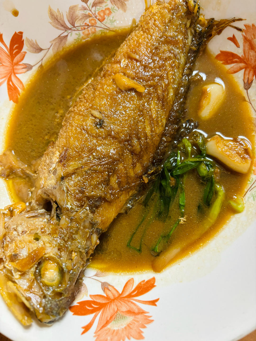 红烧黄鱼—鱼皮不破的小窍门