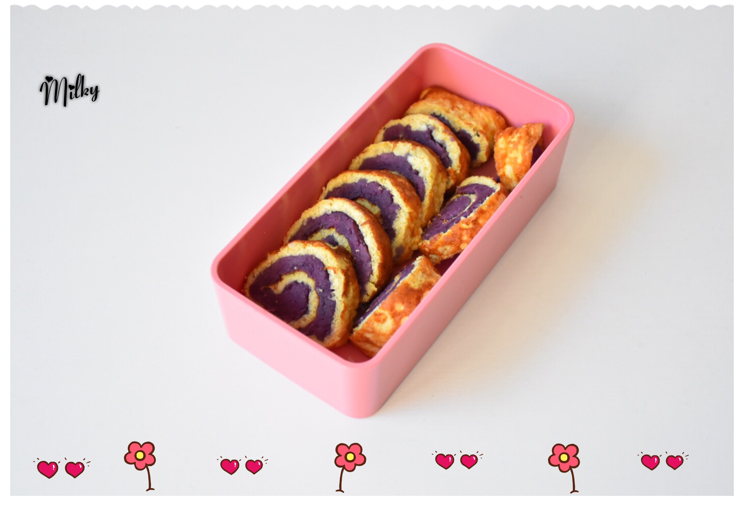 雞肉蛋白紫薯卷