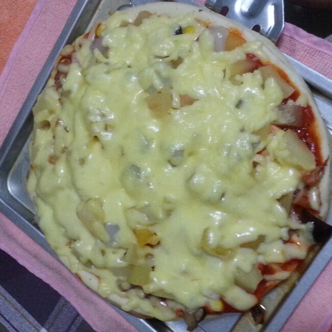夏威夷pizza（附饼底冷冻法）
