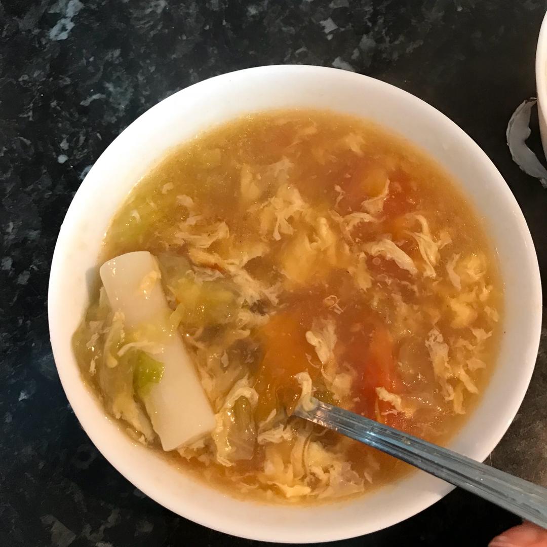 番茄汤年糕