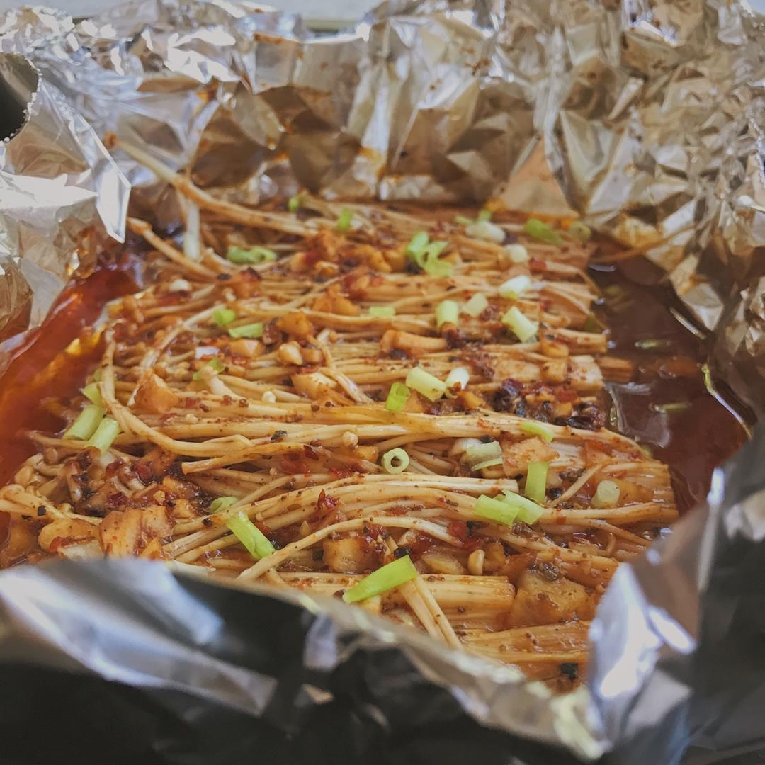 蒜蓉孜然烤金针菇