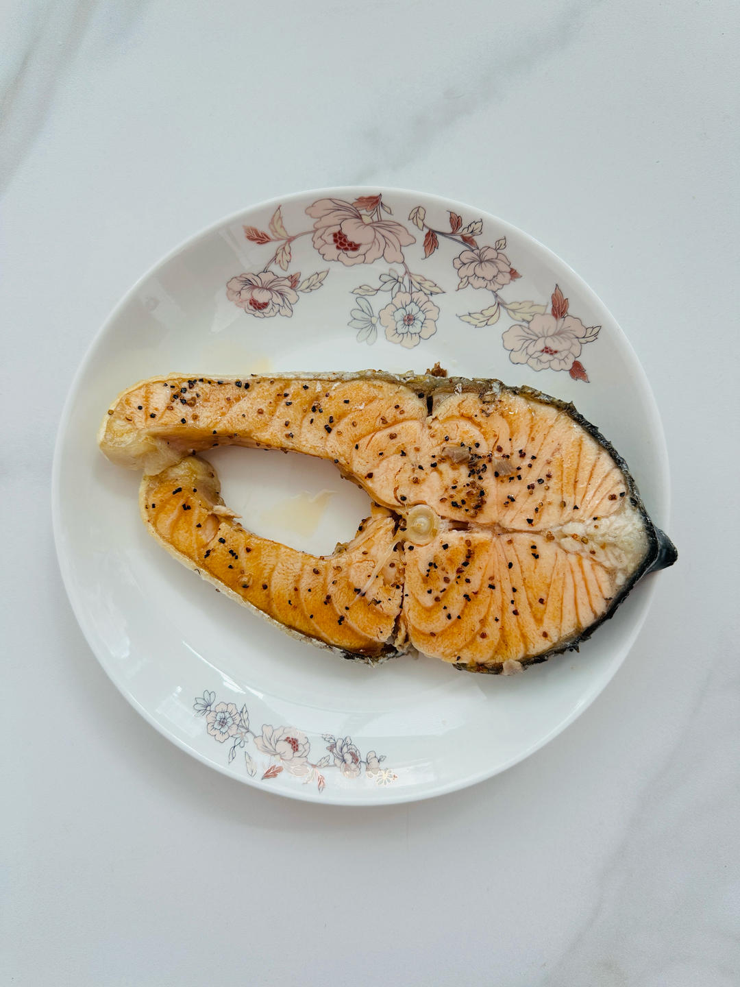 和风早餐——盐煎三文鱼