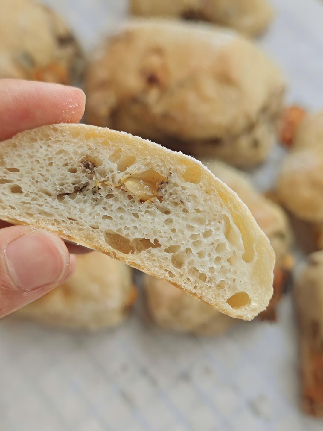 【ciabatta】家庭版恰巴塔，软乎乎的拖鞋面包