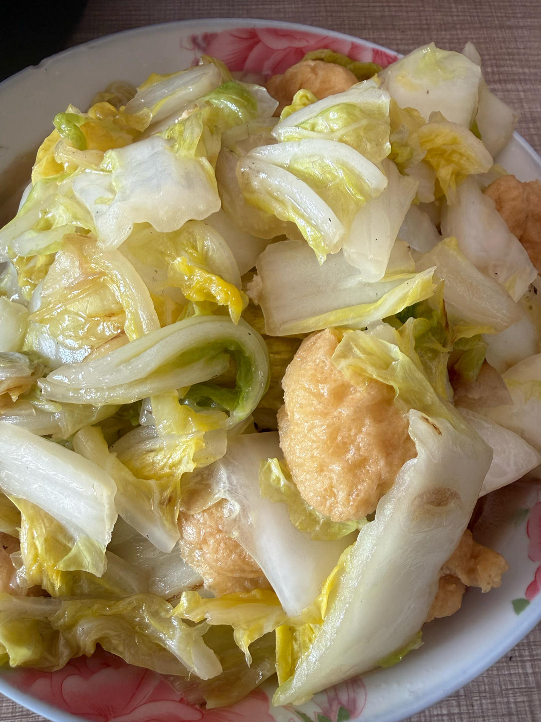 白菜炒油豆腐