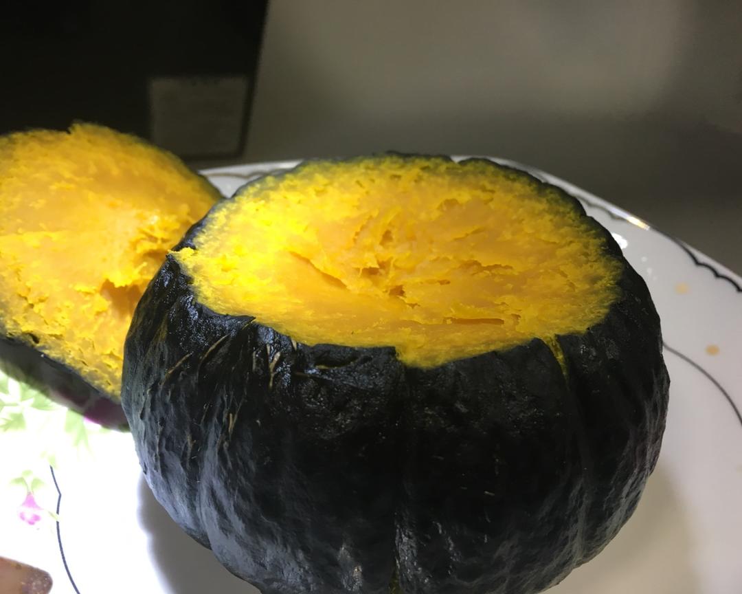 贝贝南瓜！微波炉版（减肥利器）