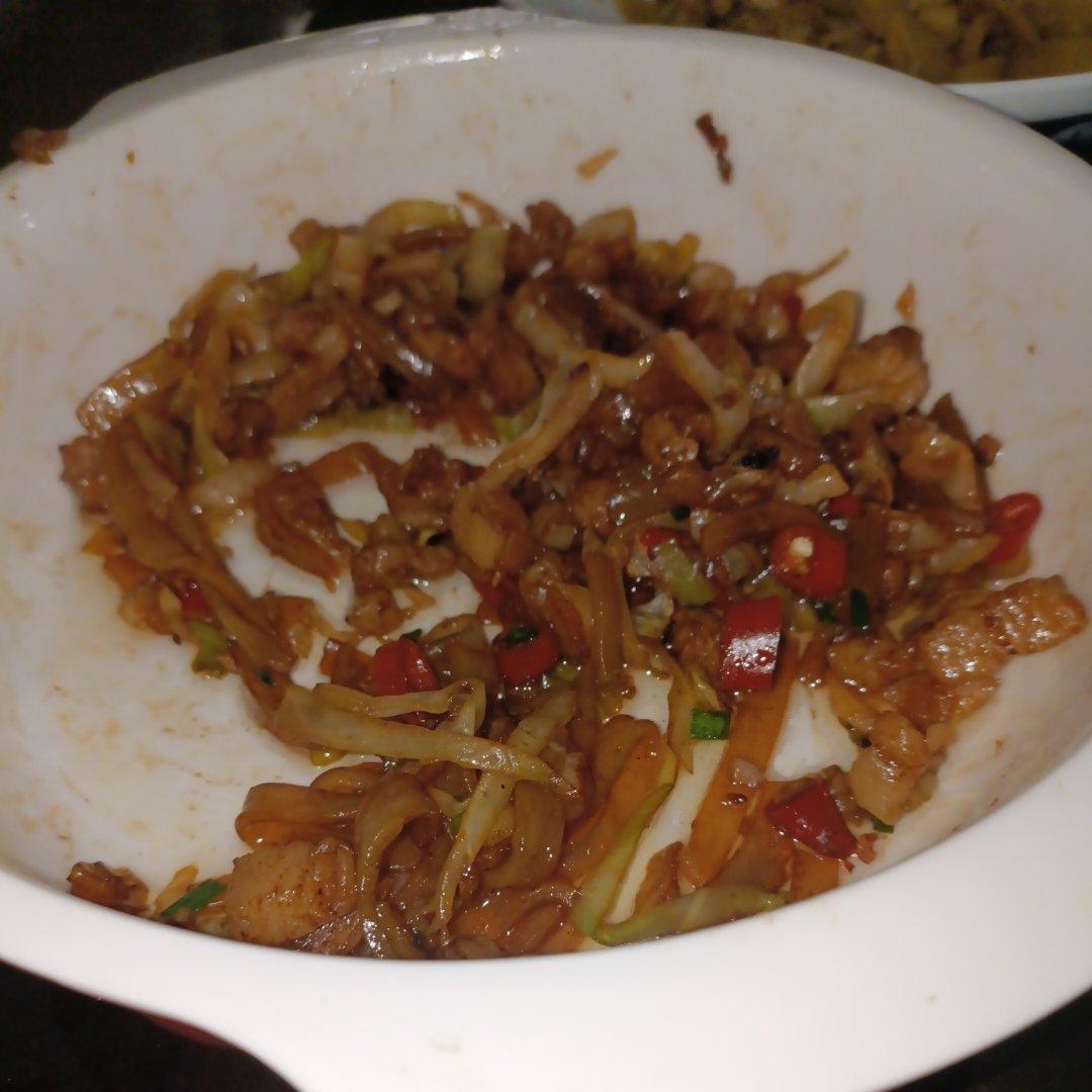 蚂蚁上树（红薯粉椰菜）