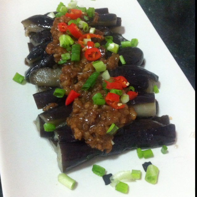 酱爆肉末茄子