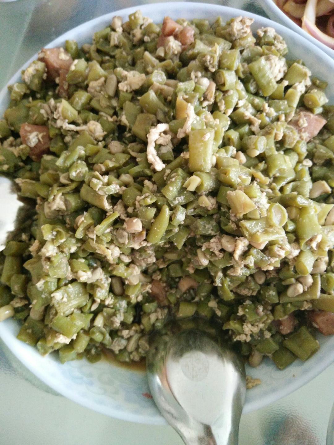 豆角炒鸡蛋