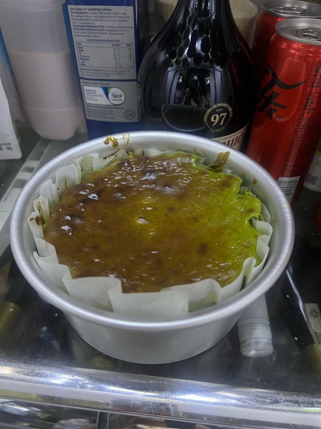 流心抹茶巴斯克芝士蛋糕