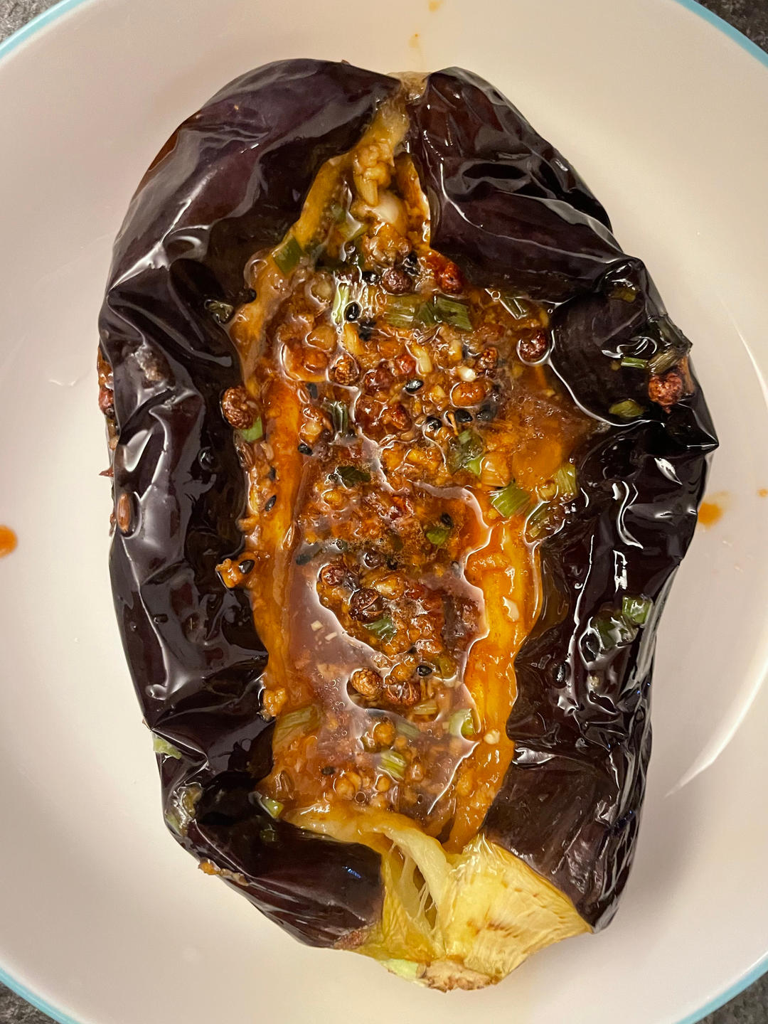 空气炸锅蒜蓉烤茄子