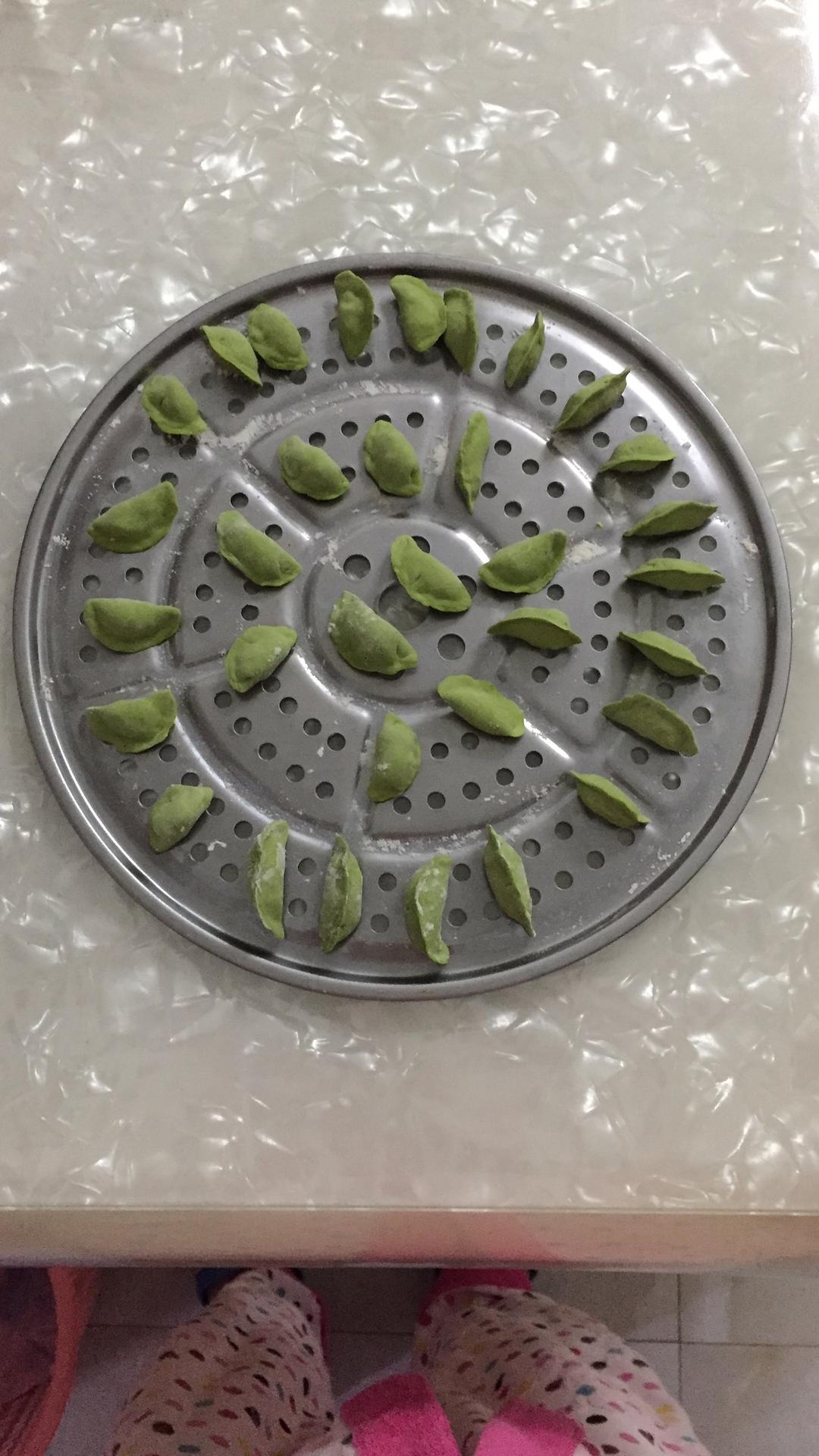 小饺子～角瓜鸡蛋虾仁