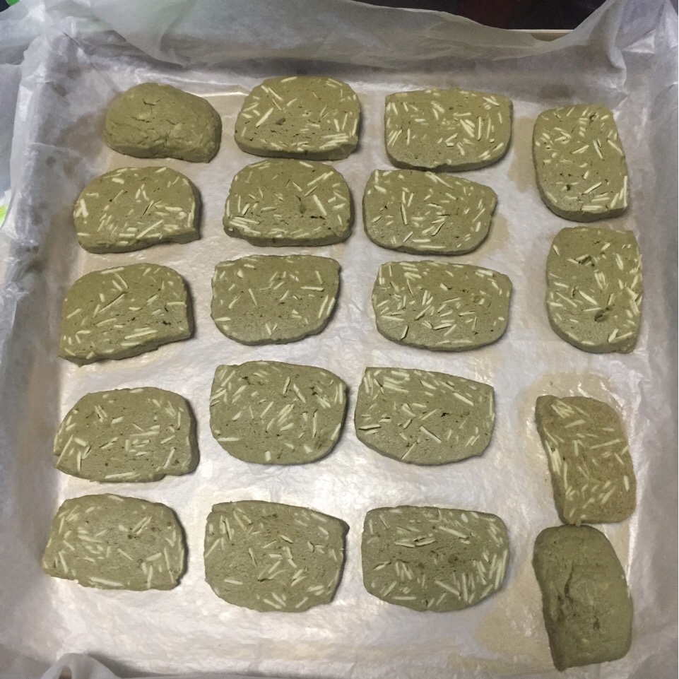 抹茶杏仁饼干