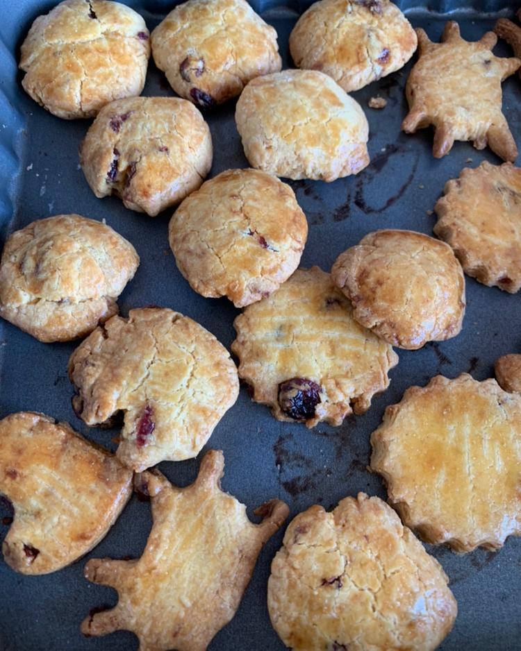 蔓越莓(葡萄)奶酥  适合给孩子的少糖配方😉