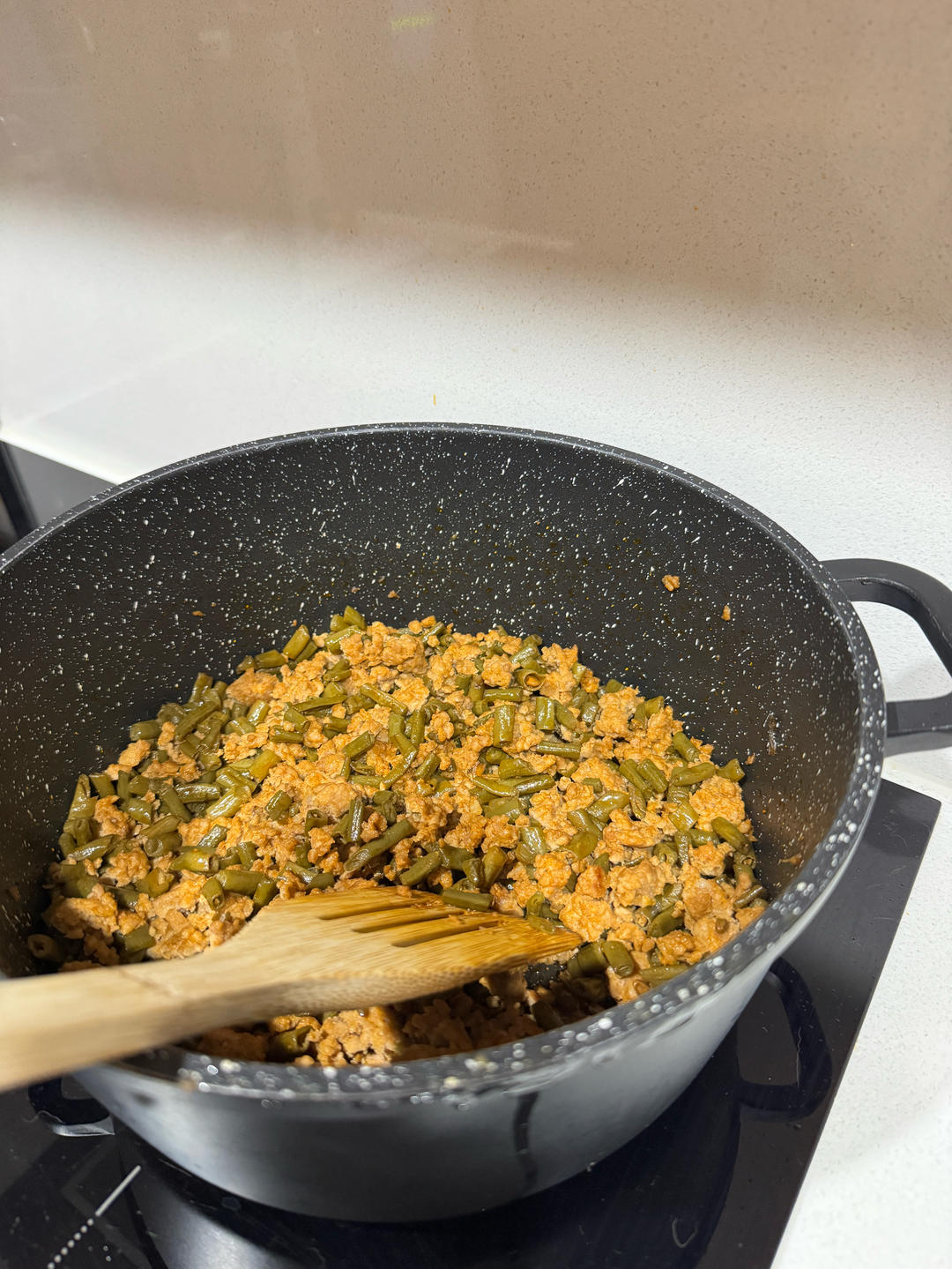 超简单的家常下饭菜猪肉末辣炒豆角