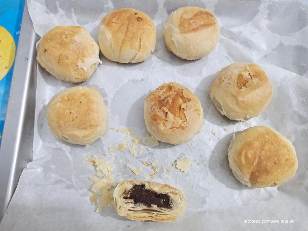 酥皮绿豆饼   酥得掉渣渣