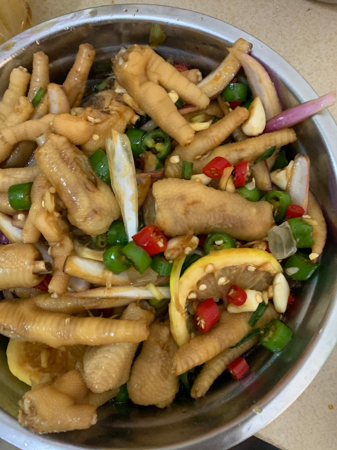 【柠檬酸辣鸡爪】自制超级无敌美味的网红鸡爪