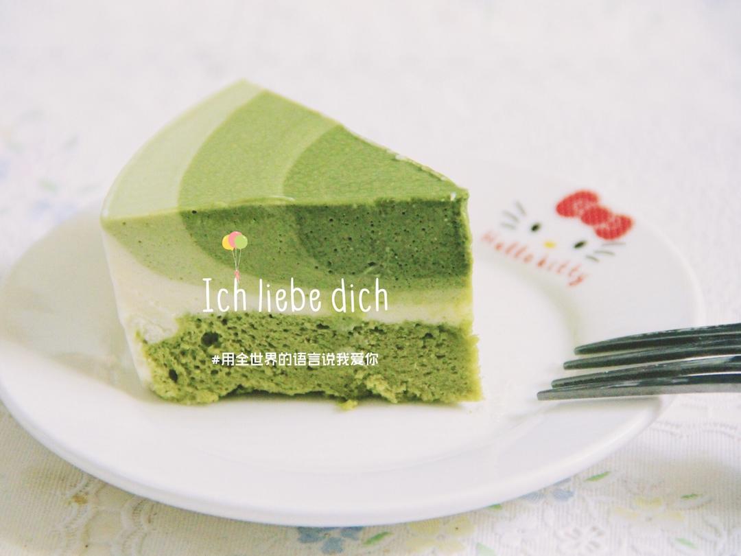 渐变抹茶慕斯蛋糕：我Amanda带着既美又作的抹茶甜点又来了！【曼食慢语】