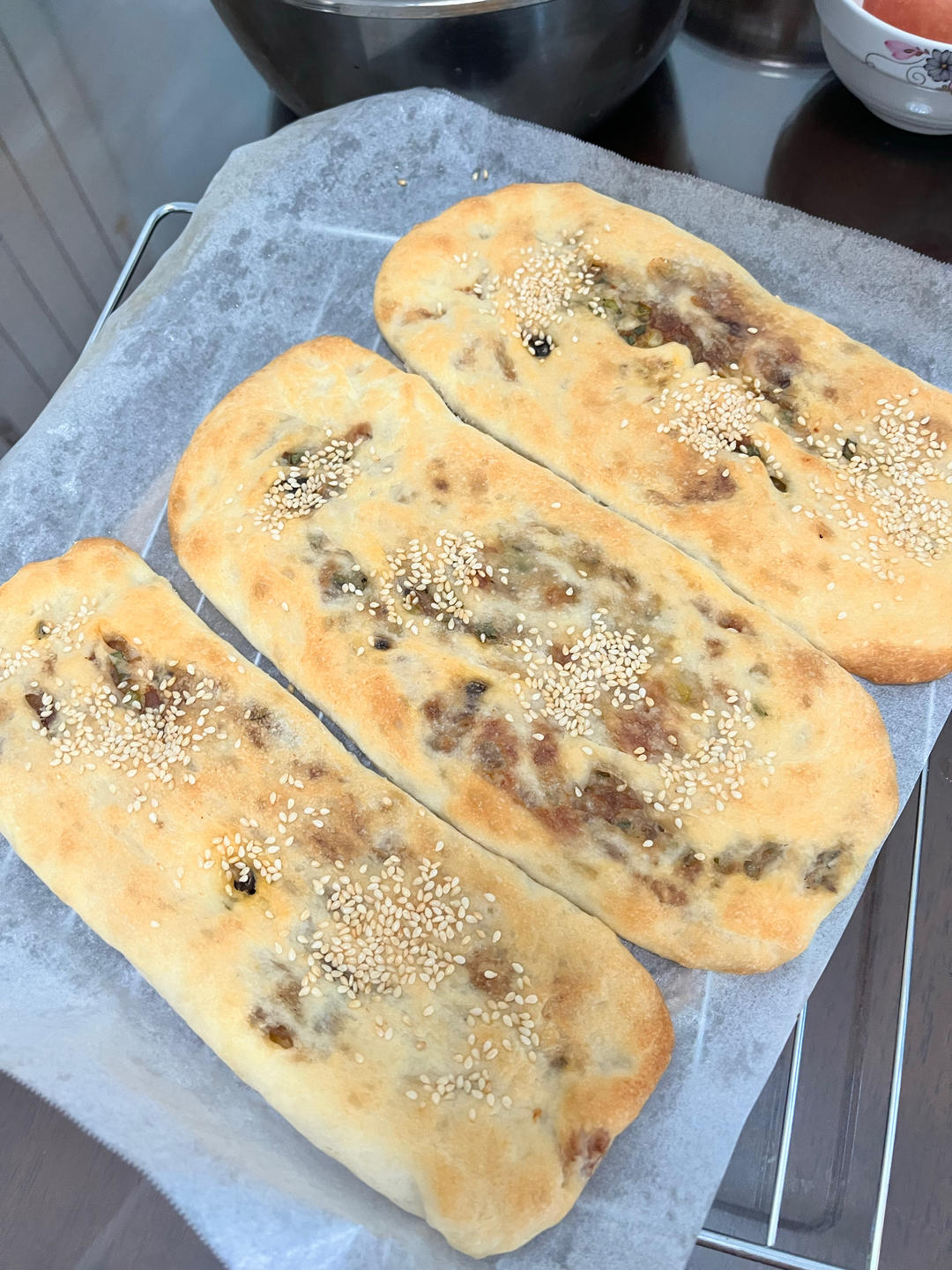 烤箱版鲜肉锅盔