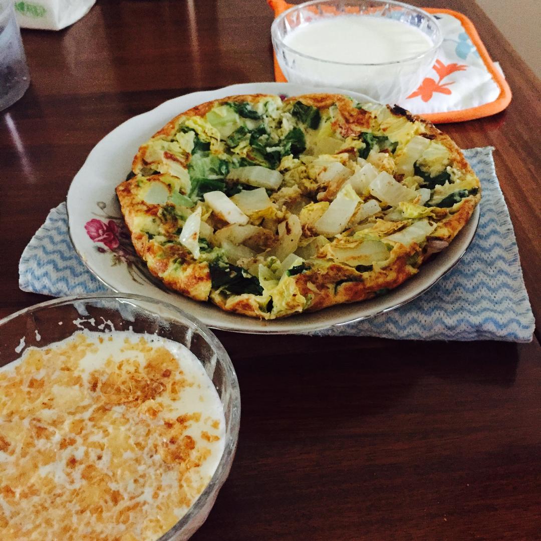 私佳蔬菜拱蛋的做法