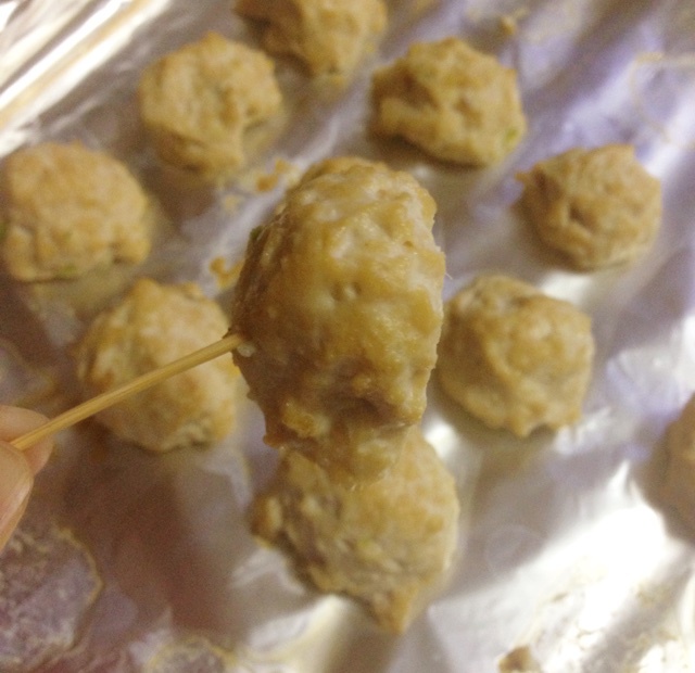 软绵绵的鸡肉豆腐丸（无油）