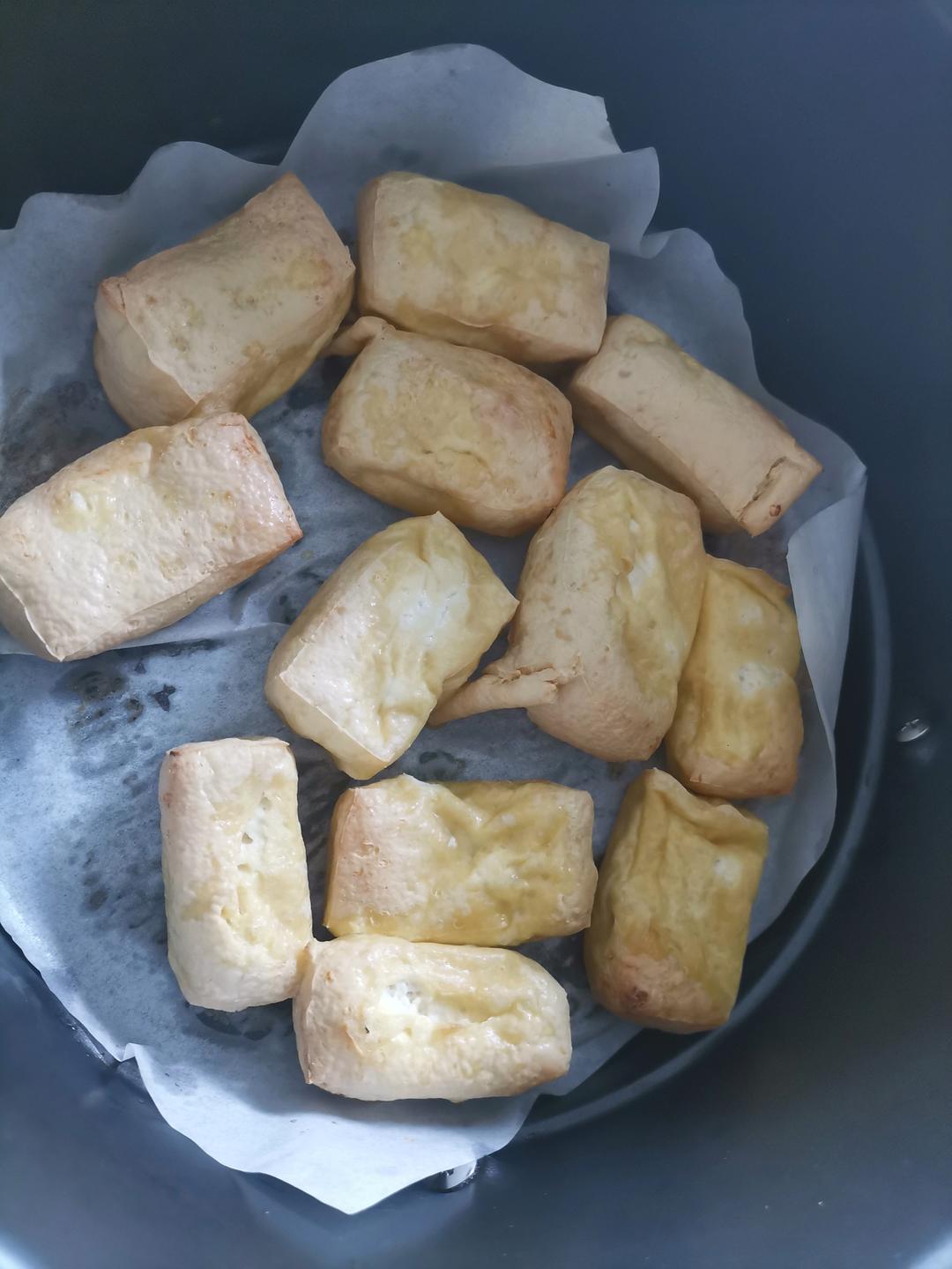 空气炸锅烤豆腐
