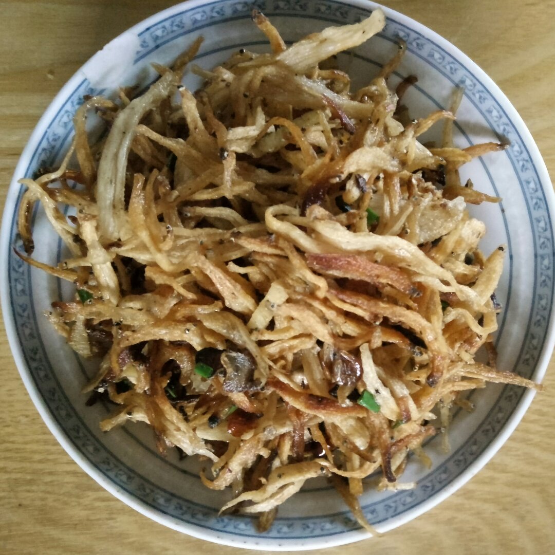 关关麻麻做的香辣银鱼干