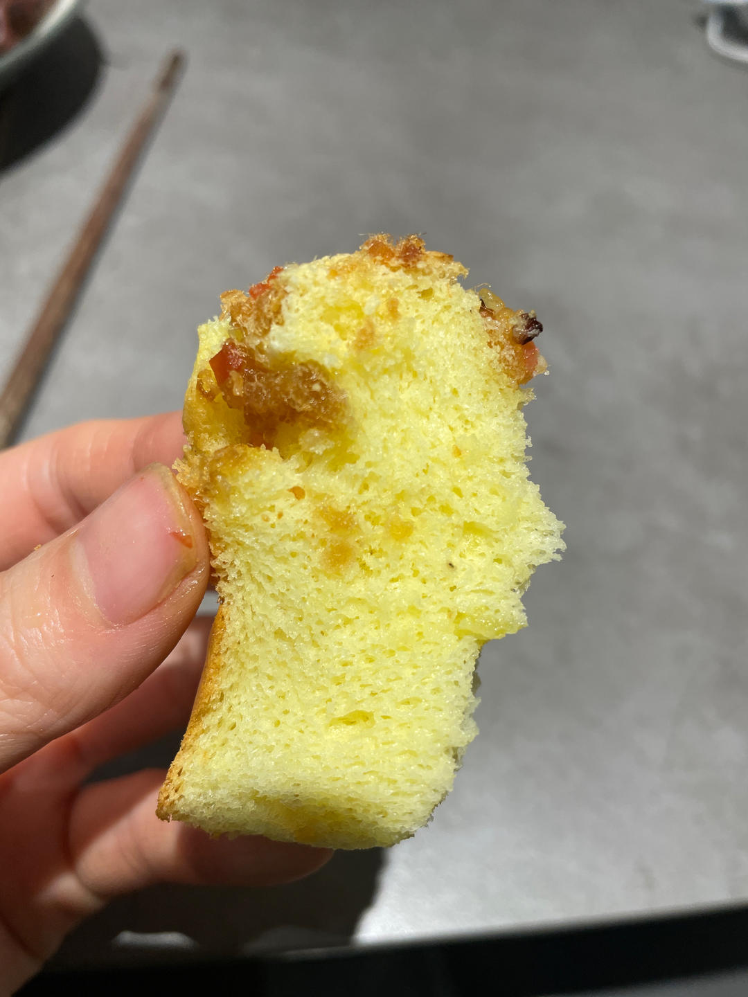 香葱肉松戚风蛋糕6寸