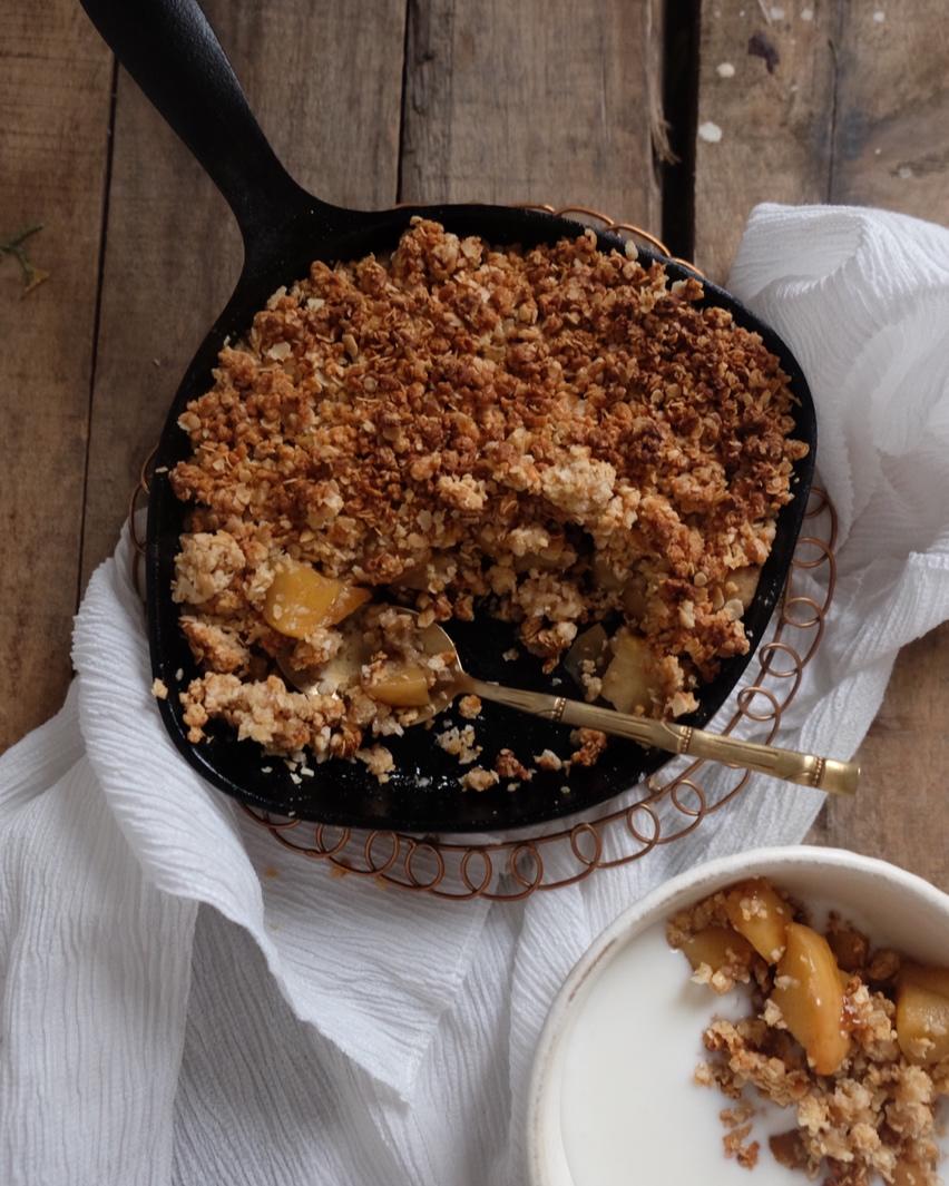 肉桂苹果燕麦脆【北鼎烤箱】