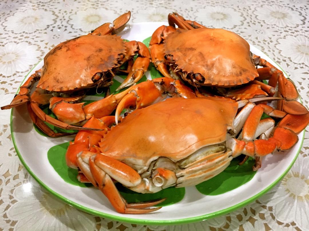 顺便遇见你做的清蒸三门青蟹