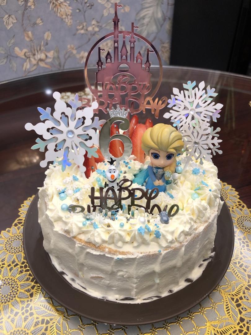 八寸戚风蛋糕（生日蛋糕坯）附六寸配单