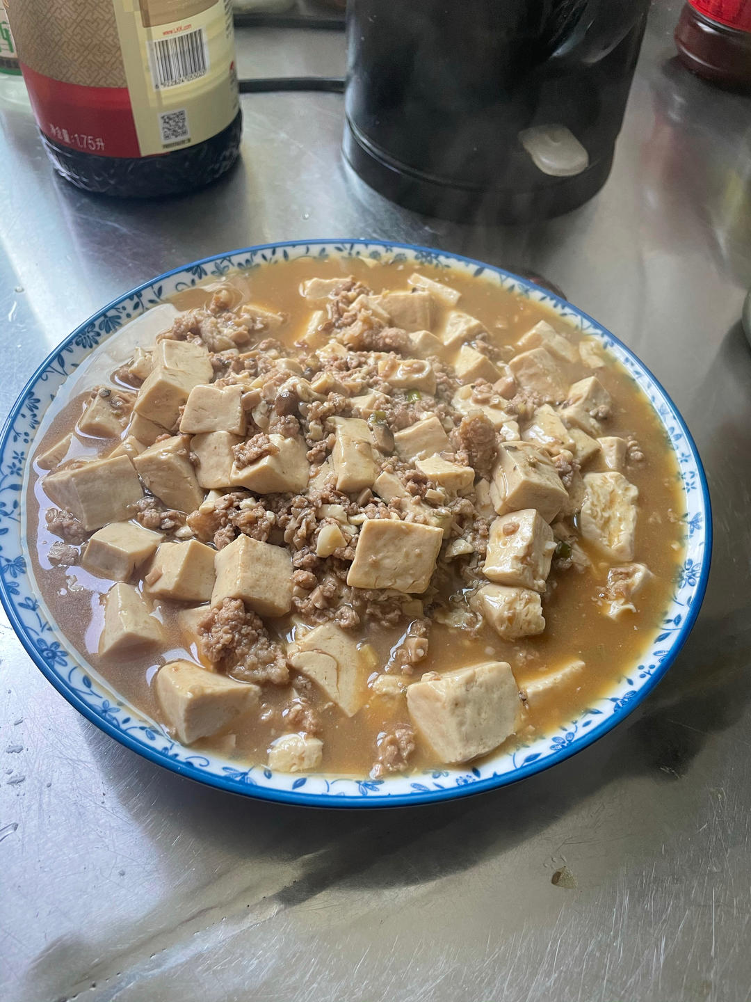 肉末嫩豆腐｜嫩滑口感爽口！这道快手菜超级下饭！！（减脂少油版）