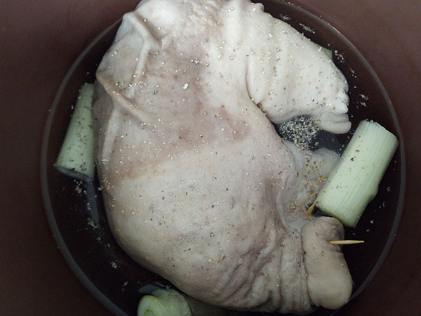 猪肚鸡的做法 步骤4