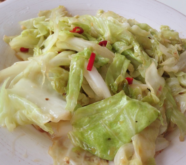 云飘的好快做的素炒包菜