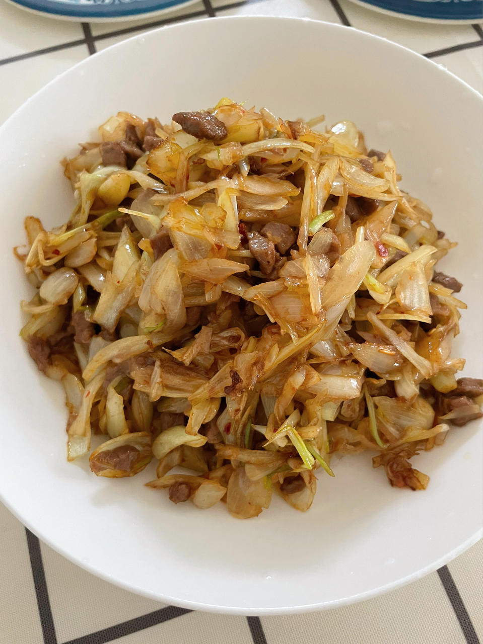 牛肉爆炒荞头，香的一绝