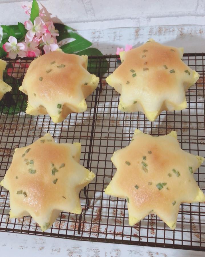 葱香肉松墨西哥面包（波兰种+烫种）