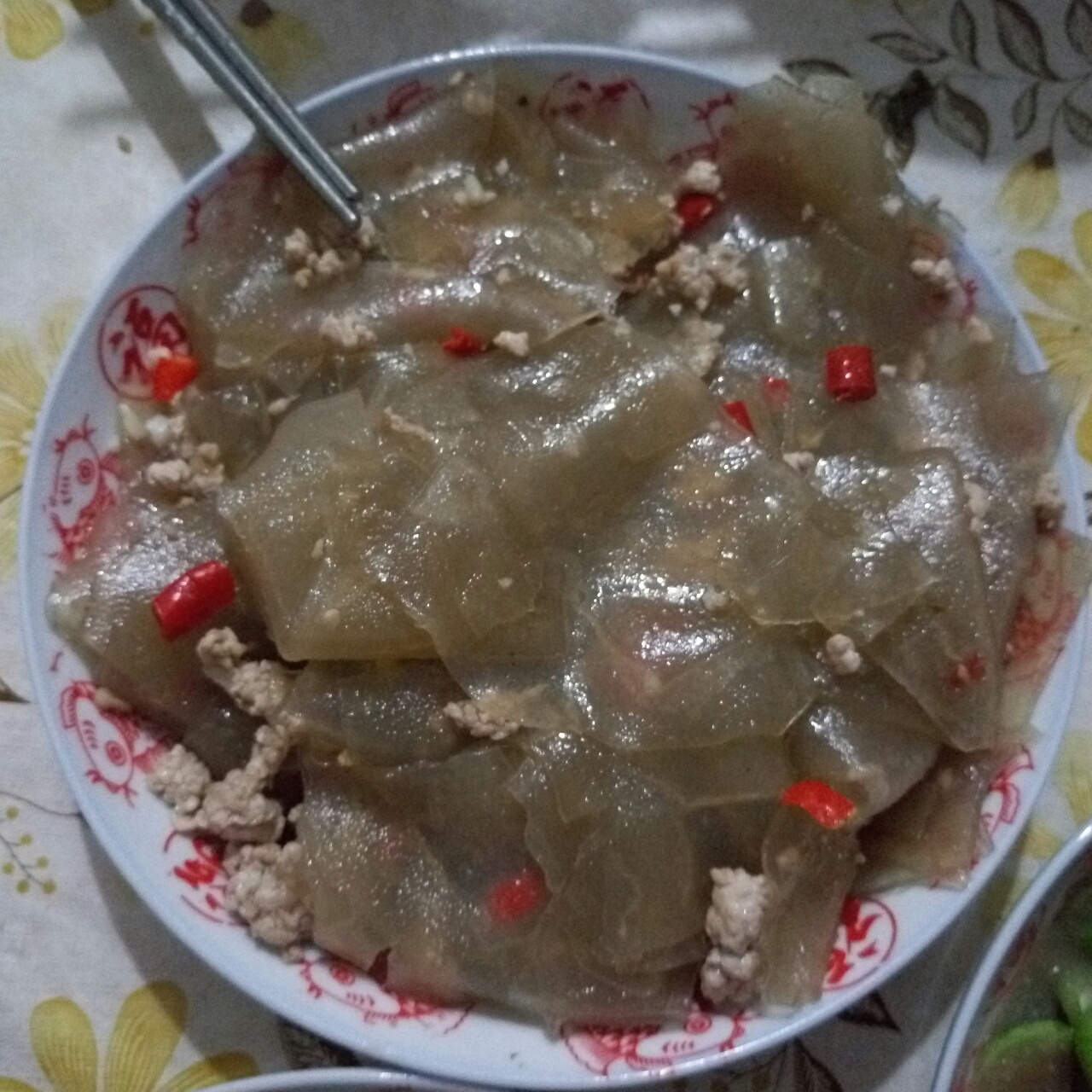 肉沫炒合折皮