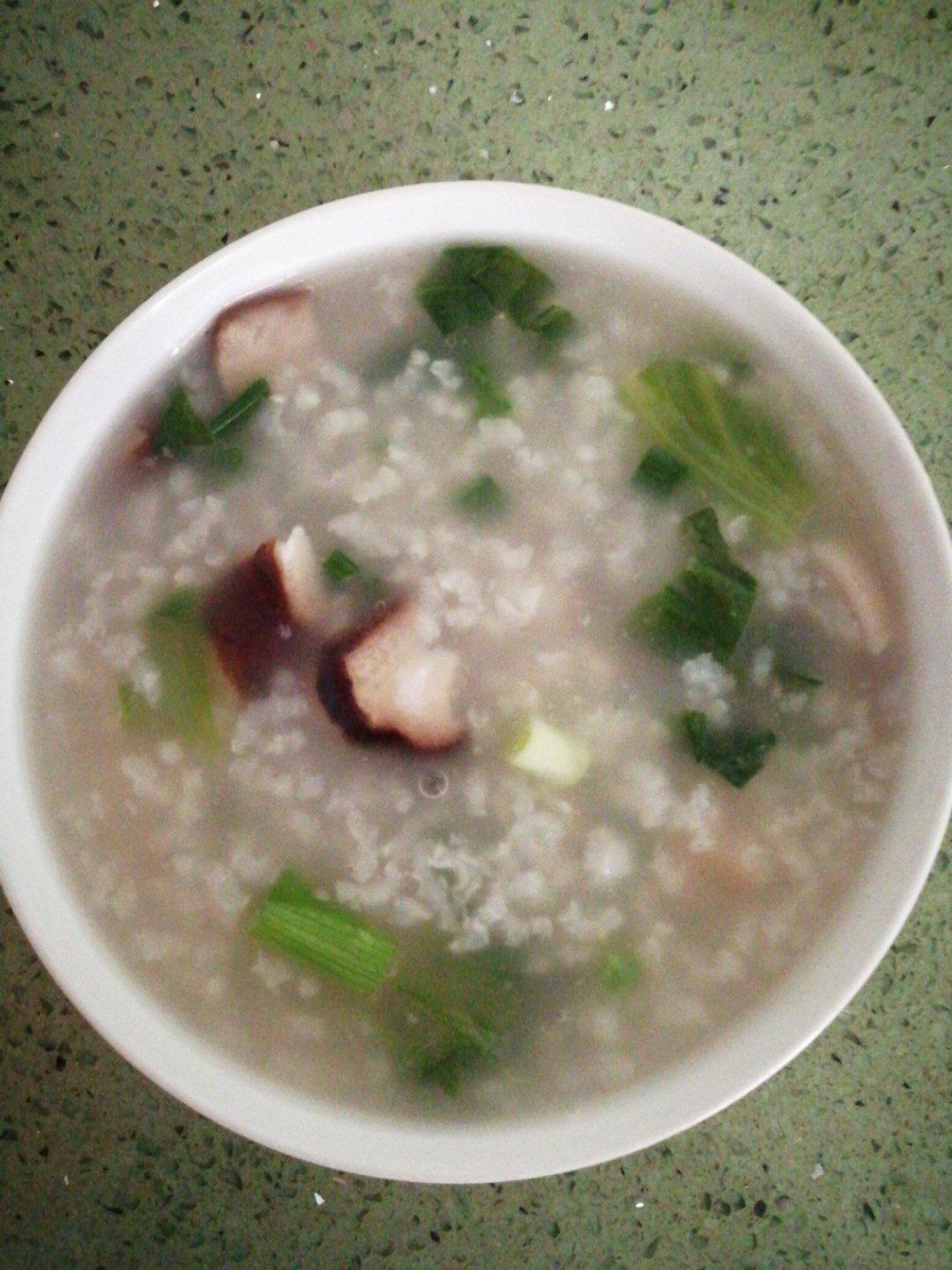 香菇青菜粥（砂锅粥）