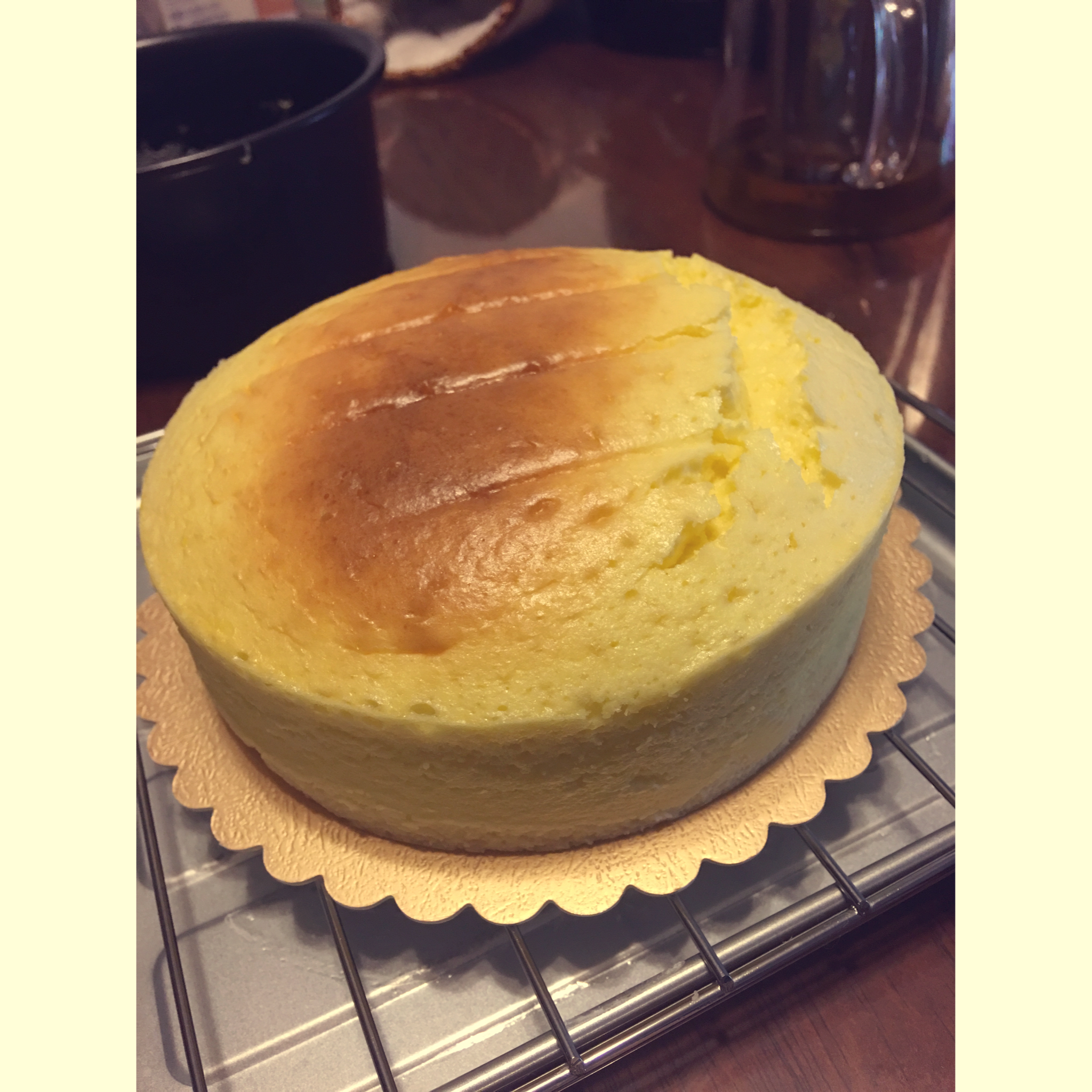 轻乳酪芝士蛋糕6寸#皮黑森林#
