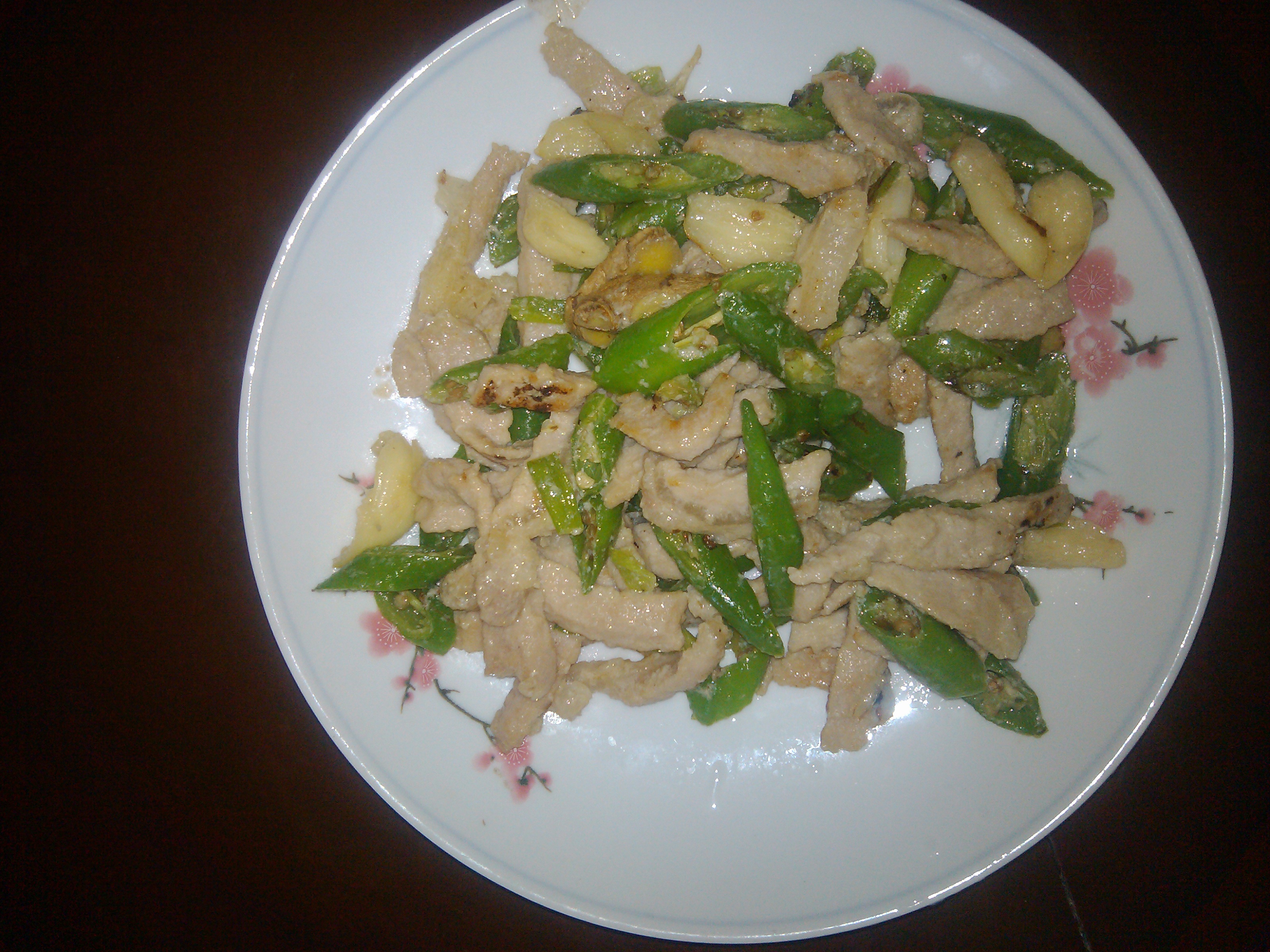 青椒炒肉丝