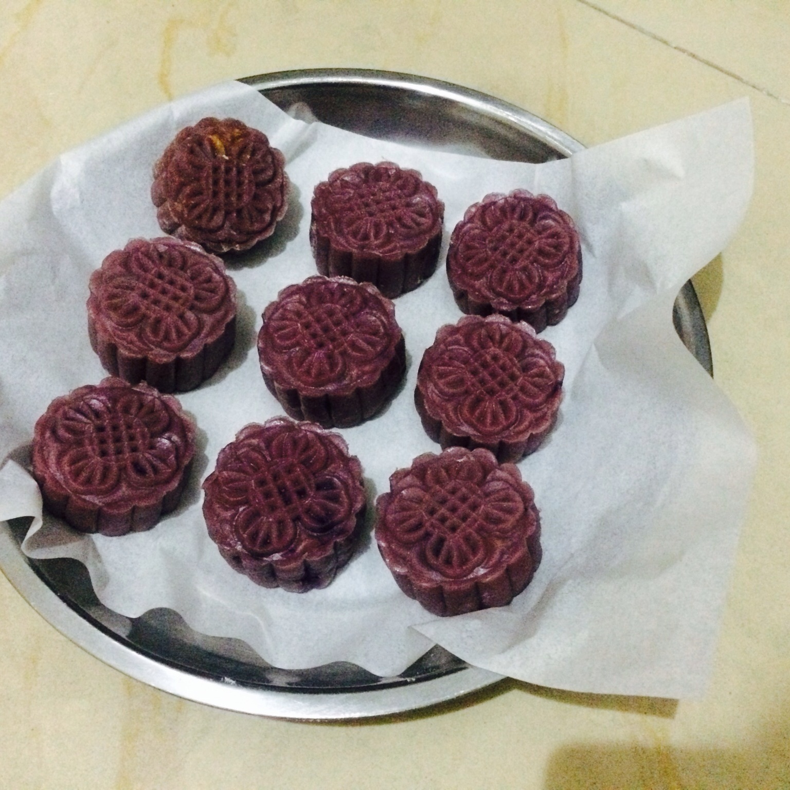 无糖紫薯月饼