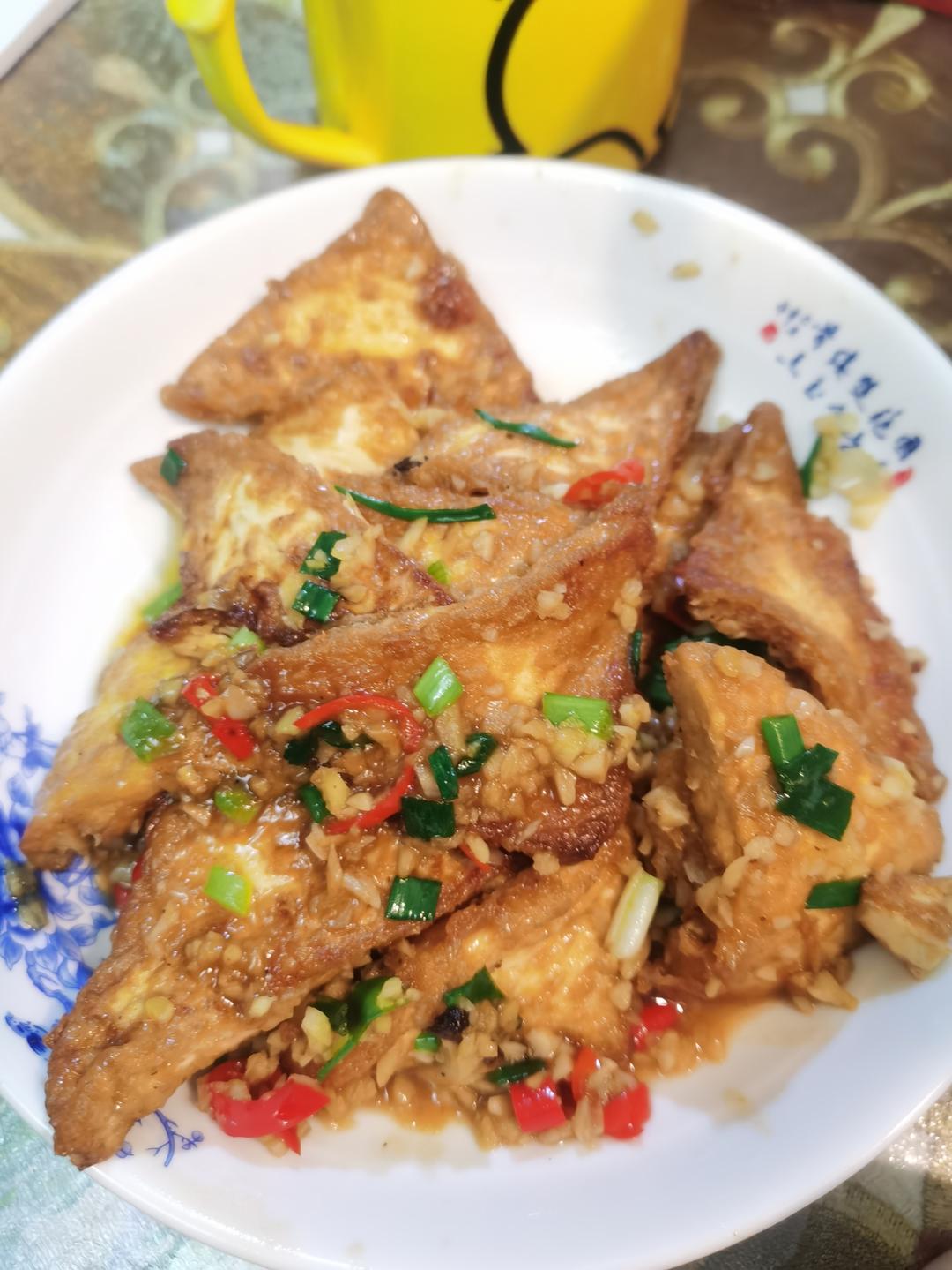 焖煎豆腐