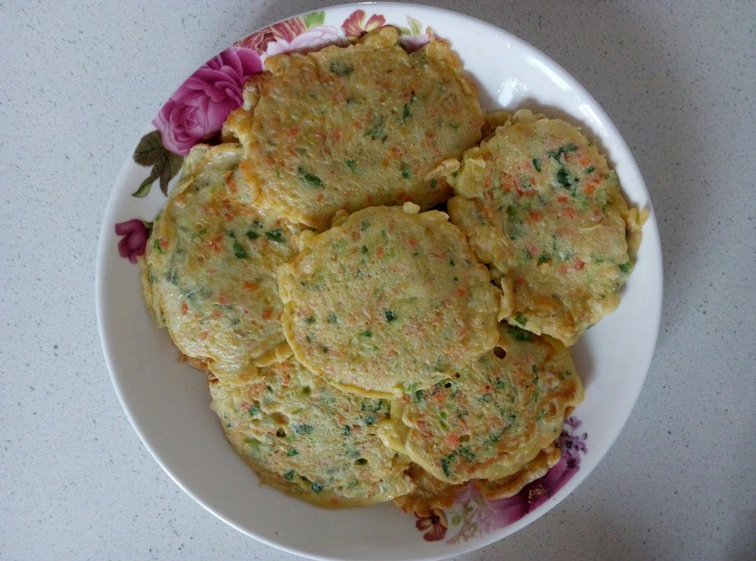 宝宝早餐蔬菜鸡蛋饼