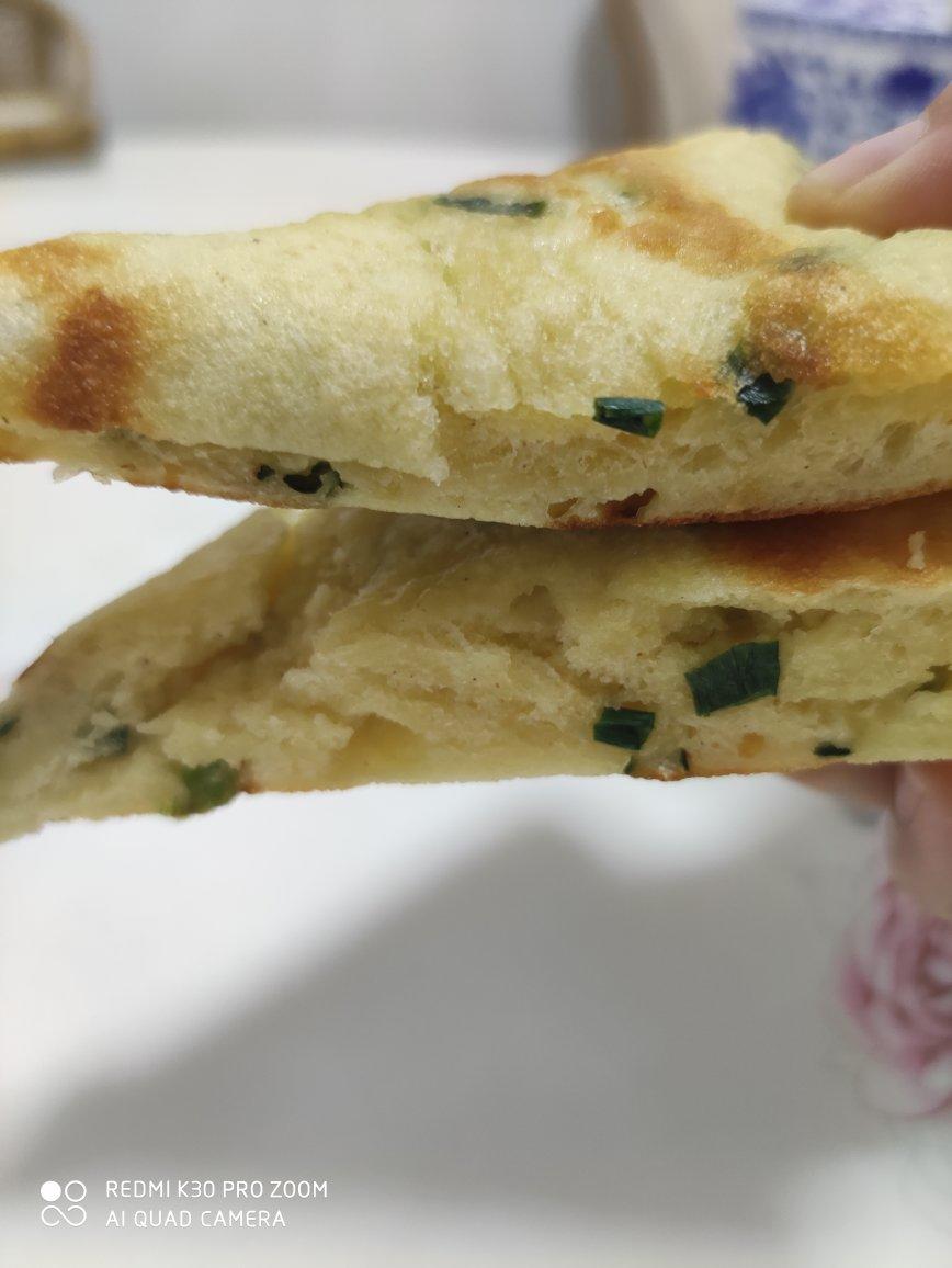 手不沾面做发面大饼