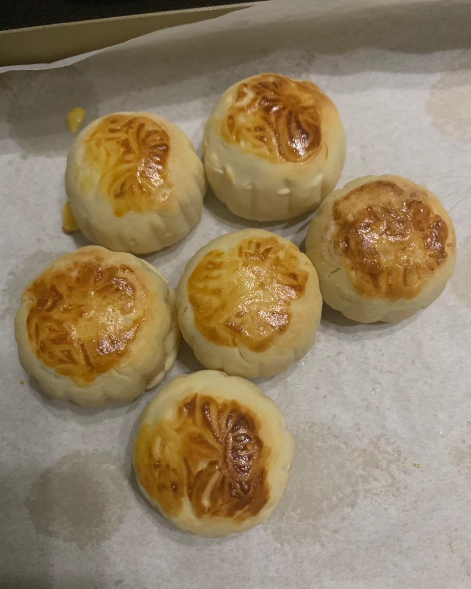 流心奶黄月饼（无吉士粉/转化糖浆版本）【曼食慢语】