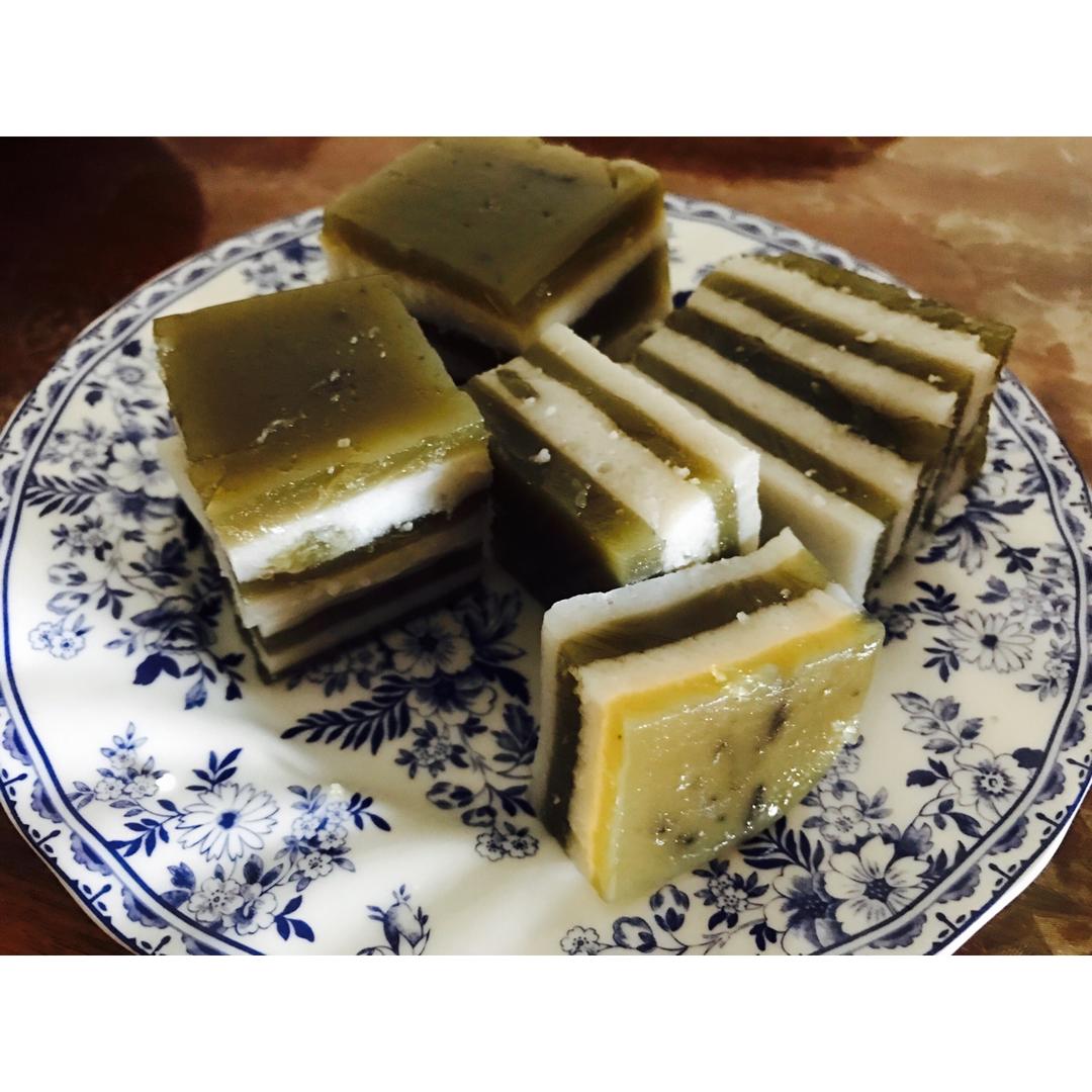 junkaren做的抹茶椰汁糕